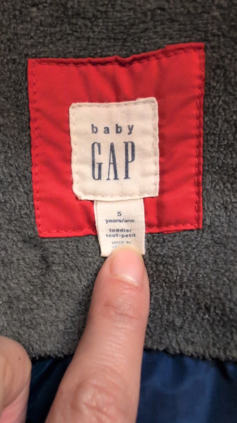 Baby Gap Puffer Vest - Red - Size 5