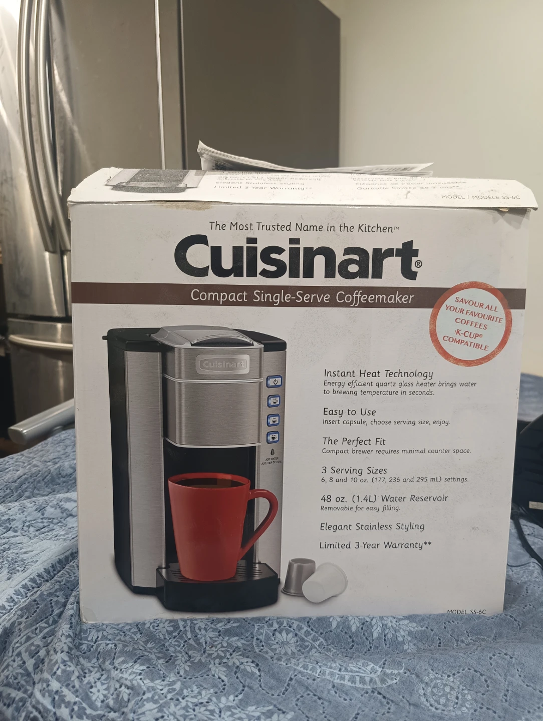 Cuisinart Compact Single-Serve Coffeemaker SS-6C