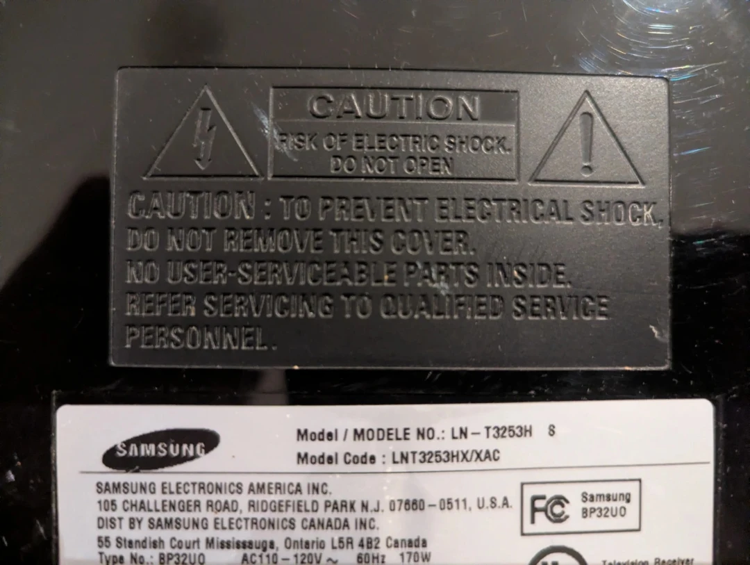 Samsung LN-T3253HX 32" LCD TV - photo 3