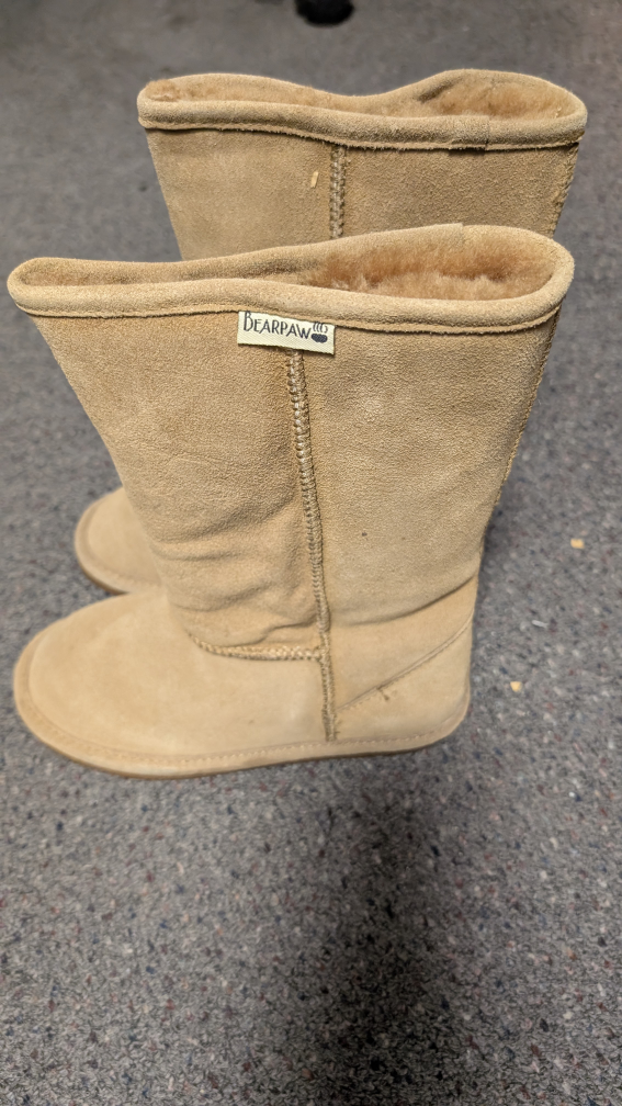Bearpaw Boots Tan Suede Shearling Lined - photo 3