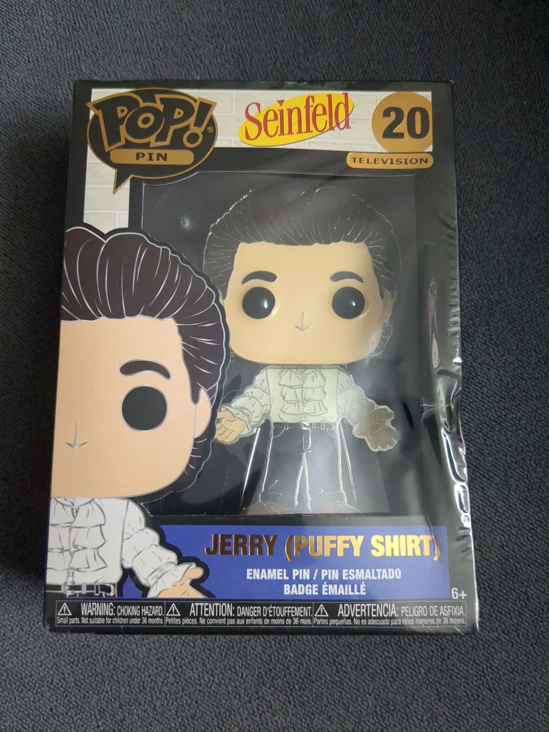 New Pop! Pin Seinfeld Jerry (Puffy Shirt) Enamel Pin