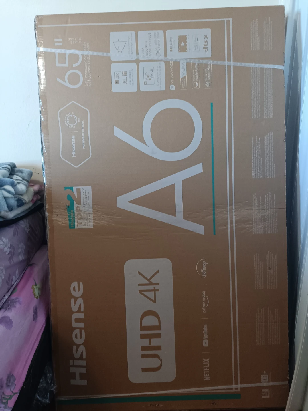 Hisense A6 65" UHD 4K TV - Brand New in Box!
