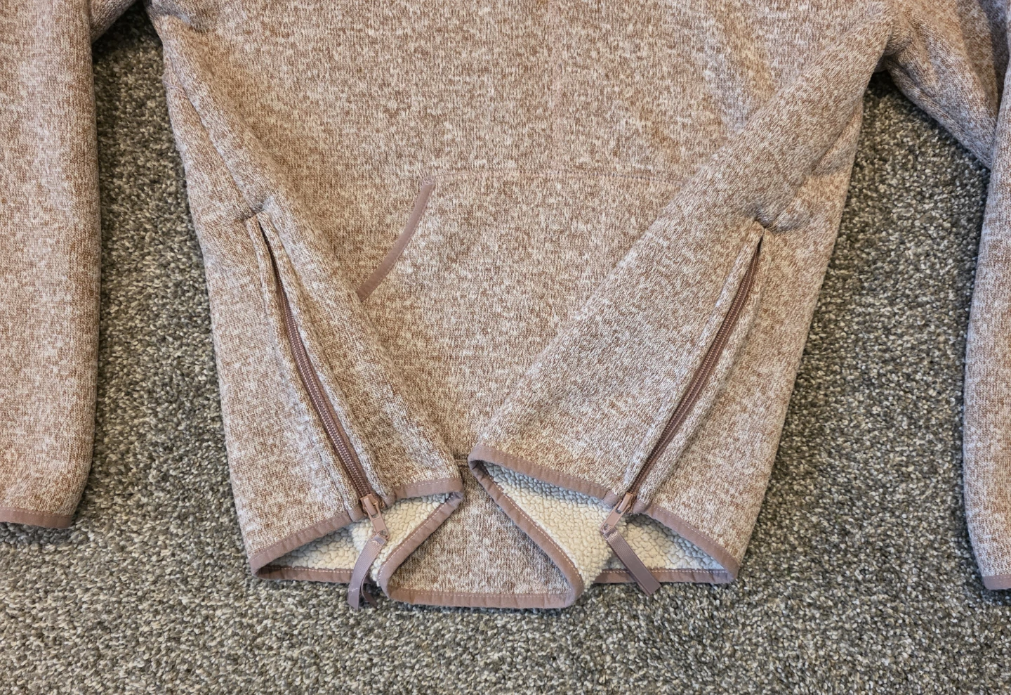 Thread & Supply Pink Marled Fleece Half-Zip Hoodie - photo 2