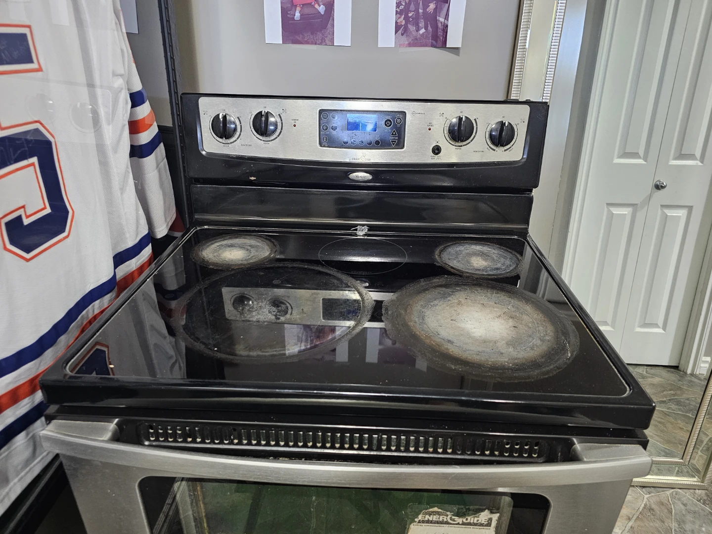Whirlpool Stainless Steel & Black Electric Range