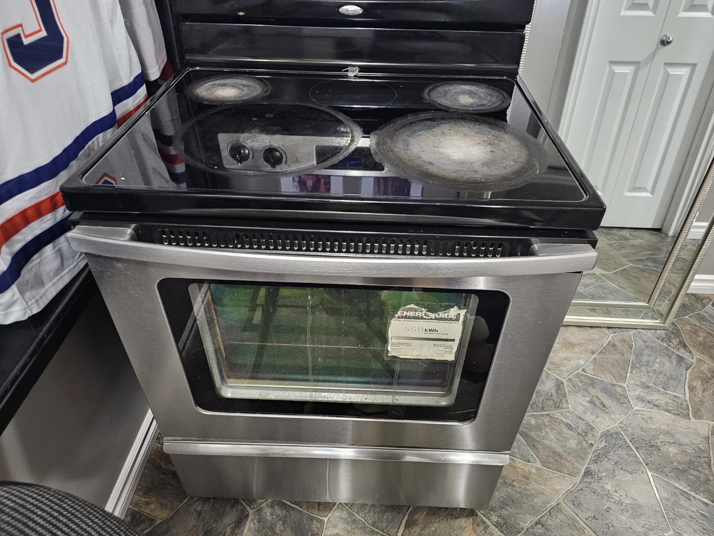 Whirlpool Stainless Steel & Black Electric Range - photo 2