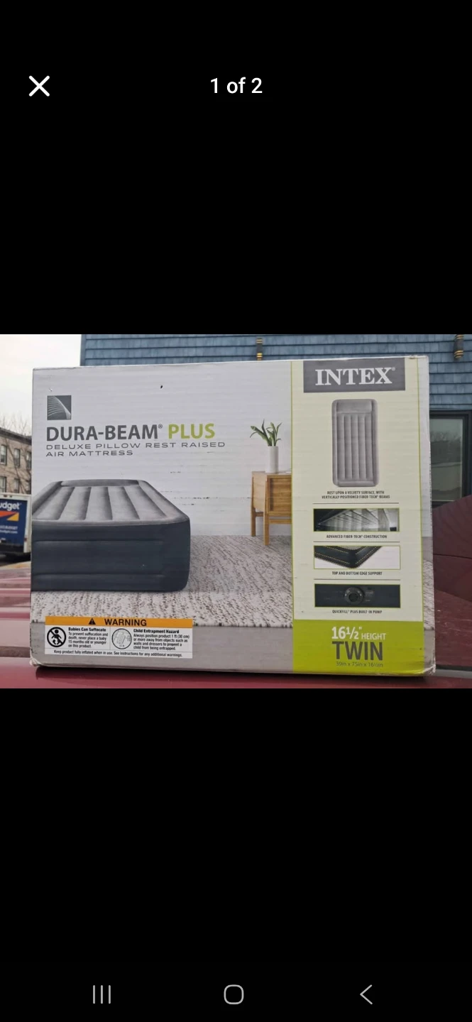 Intex Dura-Beam Plus Twin Air Mattress - NEW - photo 2