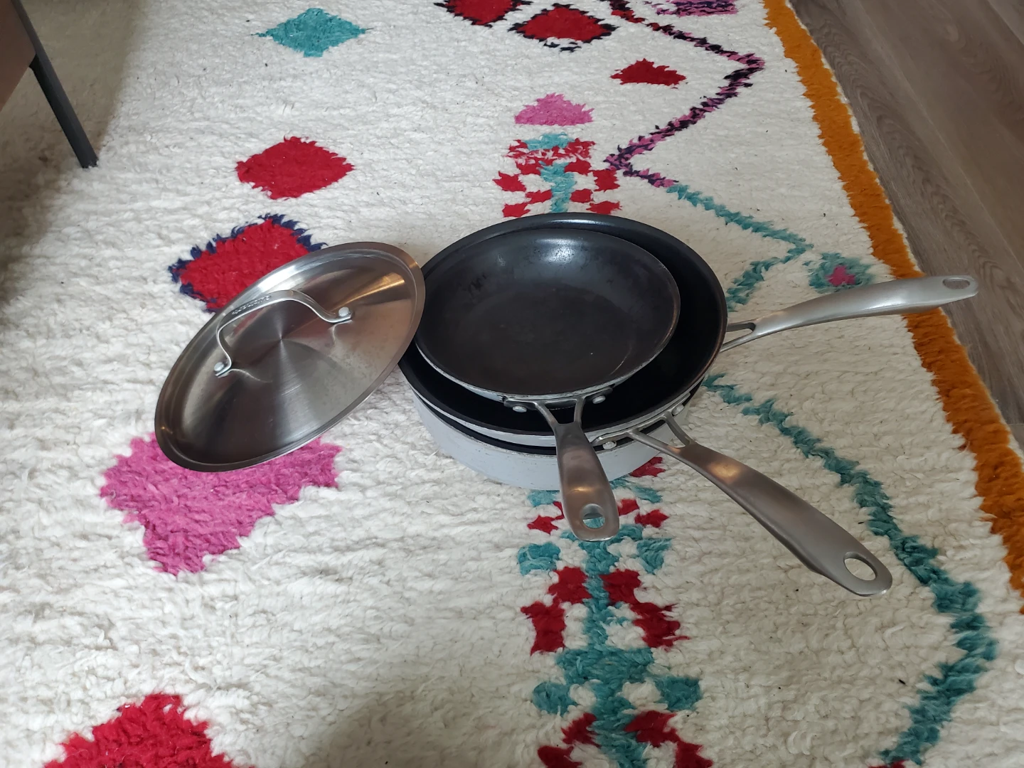 4-piece Cuisinart Non-Stick GreenGourmet Pan Set - Teflon FREE