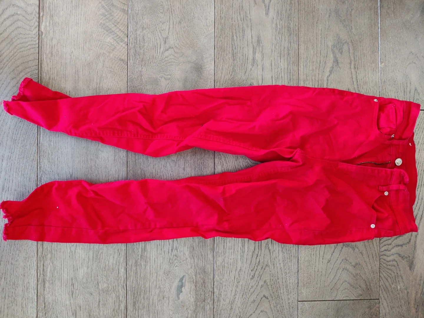 Red Skinny Fit 1 Zara Pants and 2 more