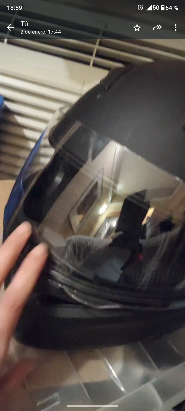 Black Motorcycle Helmet - photo 3
