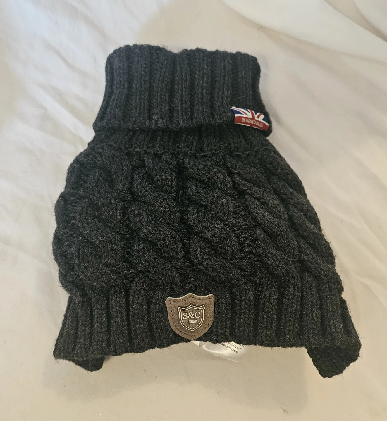 Grey Sydney & Co. Dog Sweater