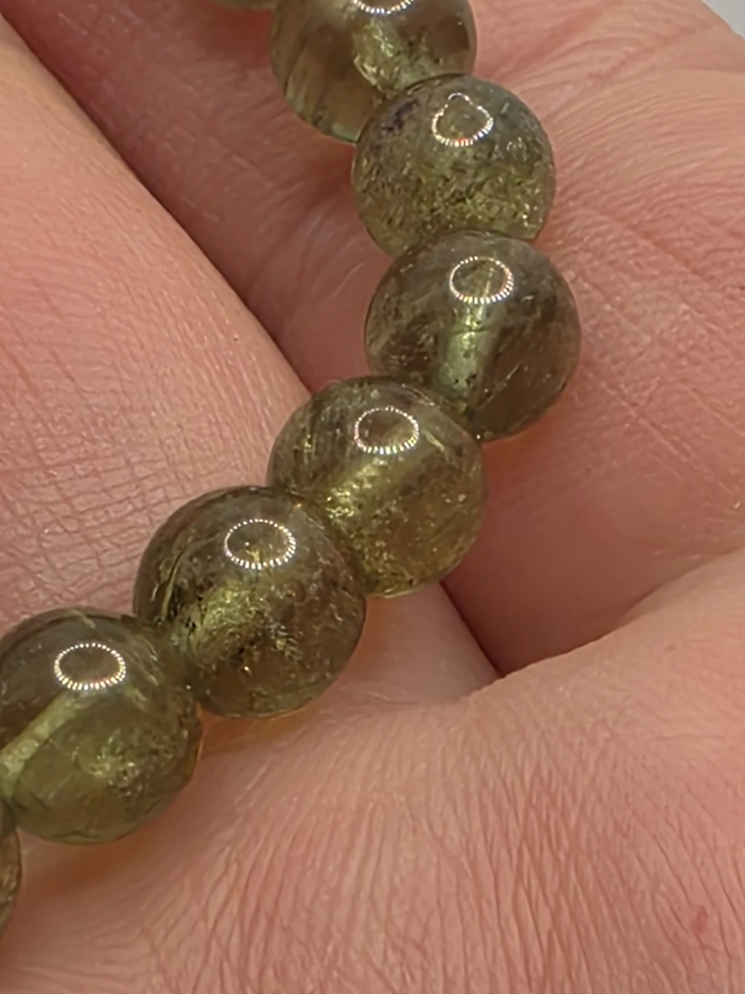 Prehnite Beaded Bracelet