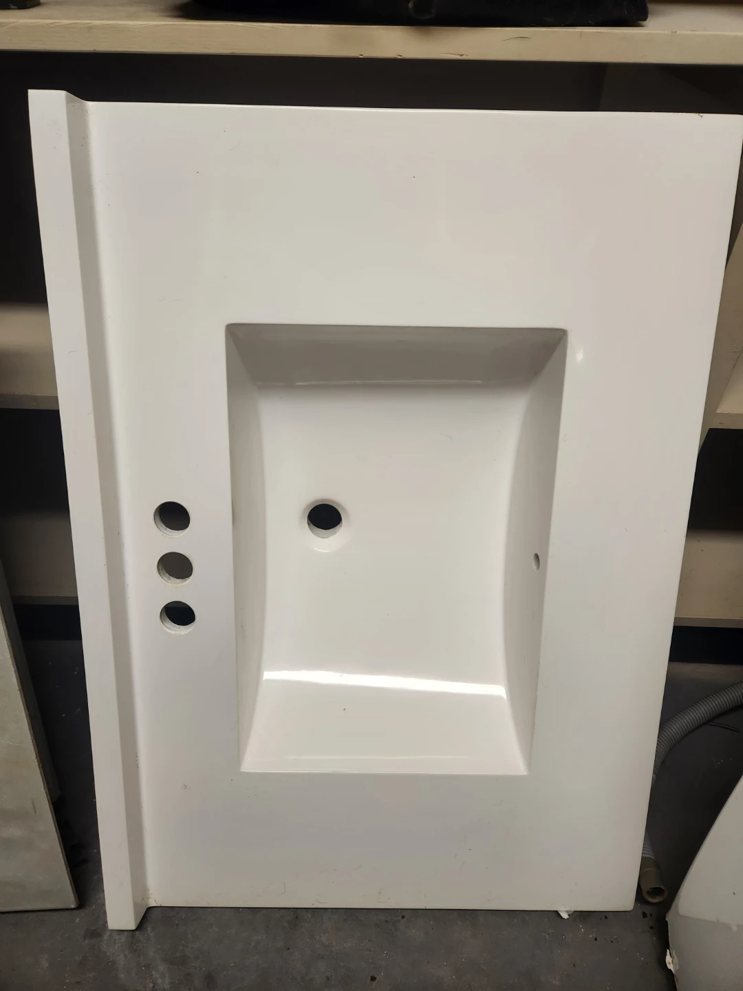 White Vanity Sink Top