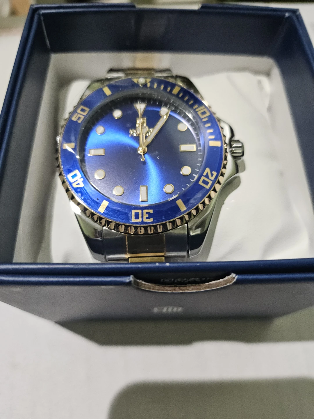 MP Men's Wristwatch - Blue & Silver