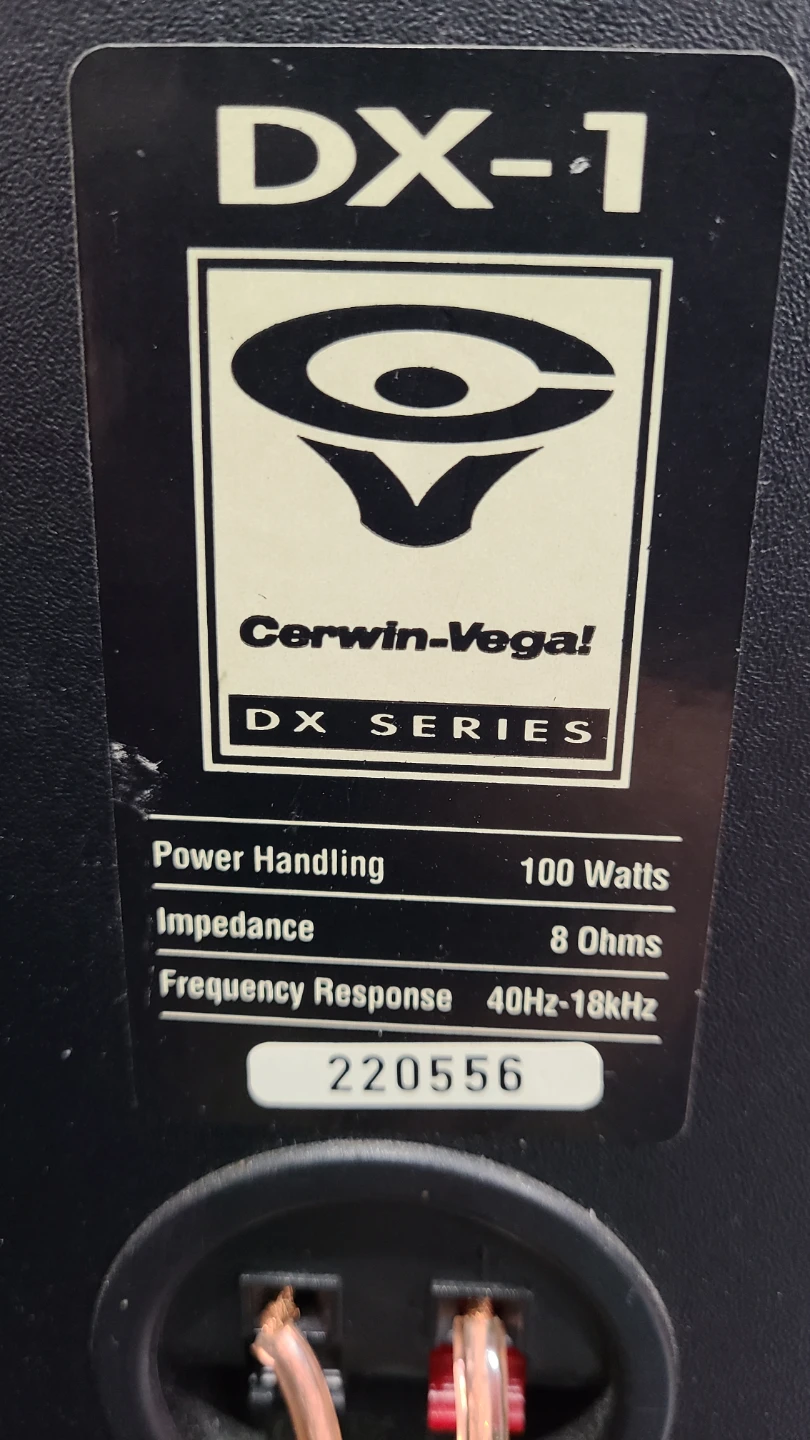 Cerwin-Vega DX-1 Speakers - photo 2