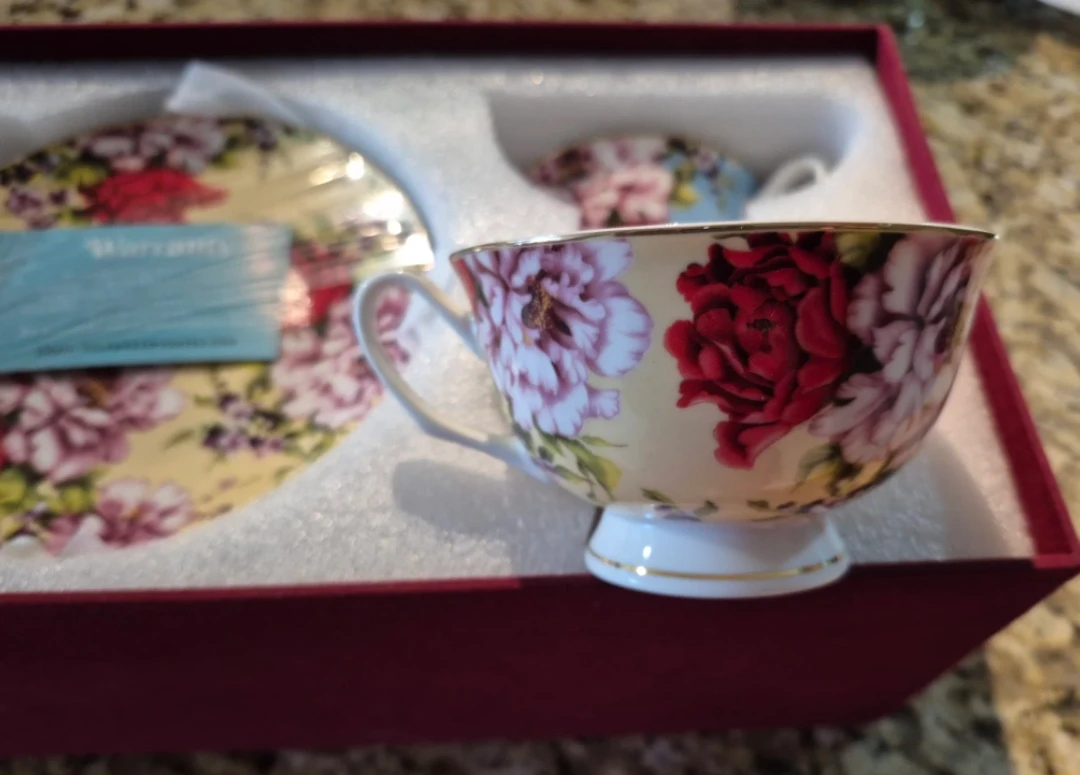Brew To A Tea Floral Teacup Set, Service for 4 - photo 2