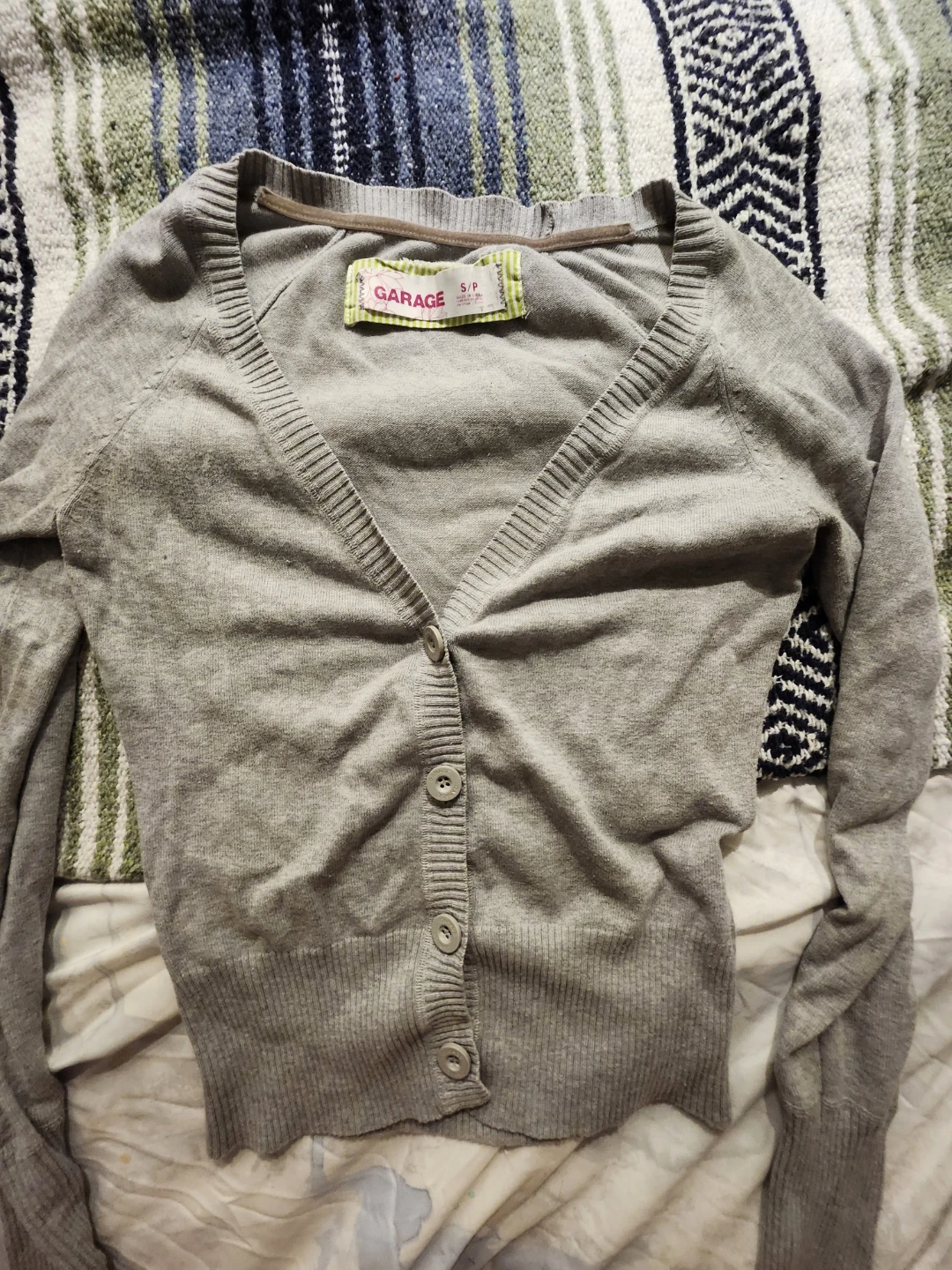 Garage Grey Cardigan - Size S/P