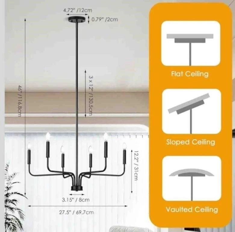 Sangfor Modern Dining Room Chandelier - photo 2