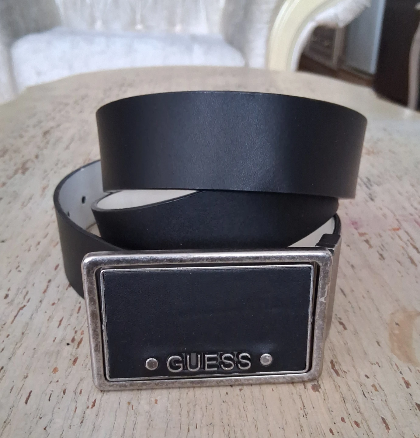 Guess Belt - White & Black