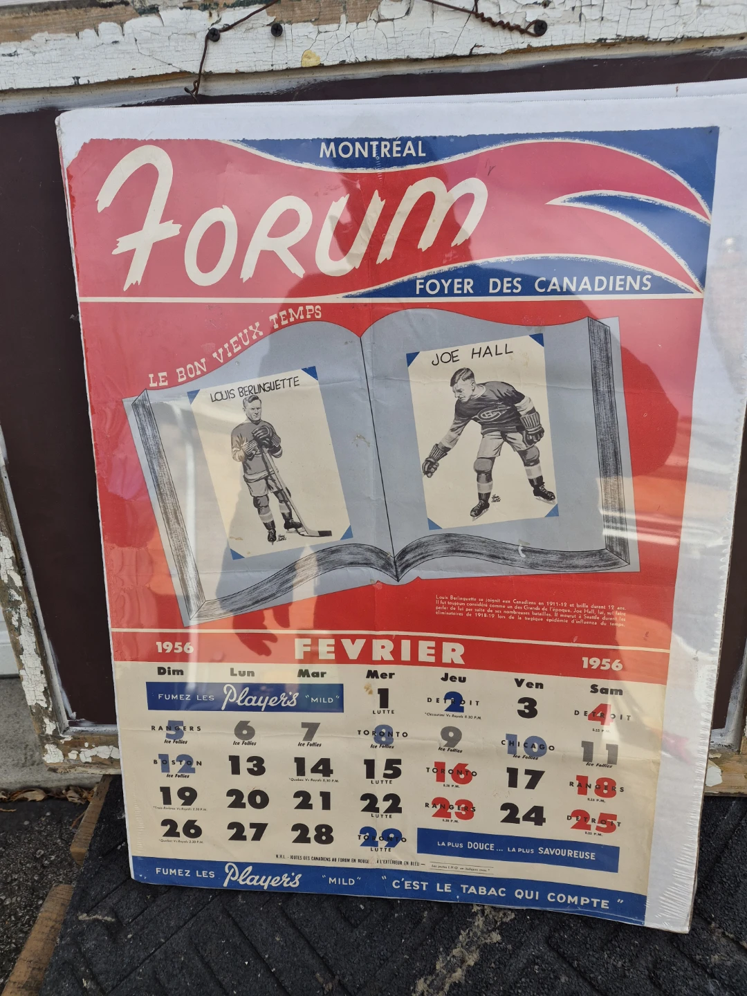 Vintage Montreal Canadiens Forum Hockey Calendar - photo 2