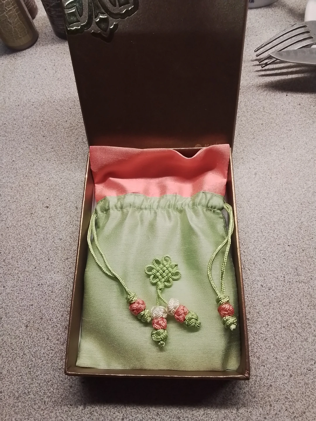 Korea Hand Mirror with Floral Design