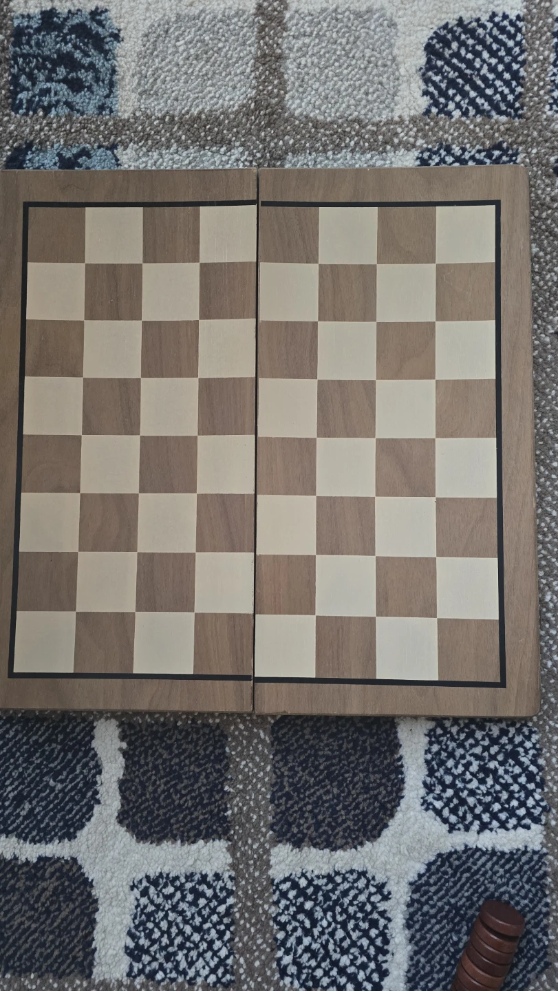 Wooden Chess and Checkers Set with Bag - photo 4