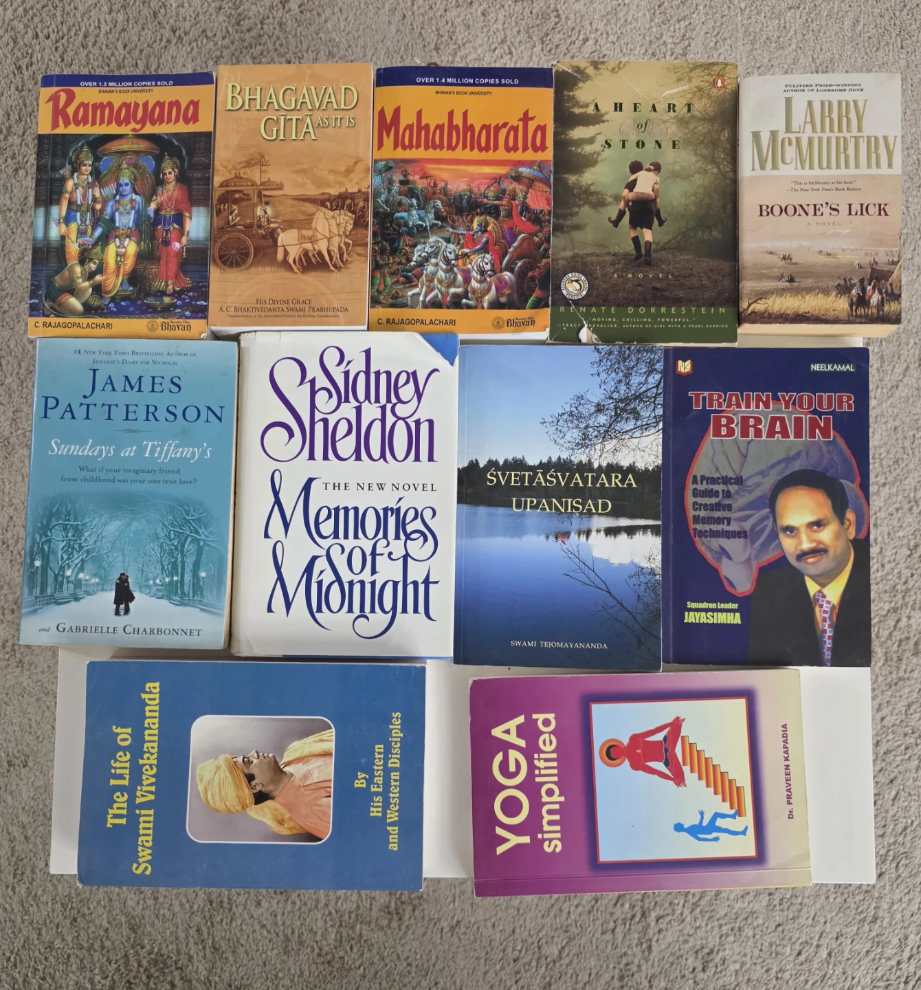 Mixed Lot of Books: Ramayana, Bhagavad Gita, and More!