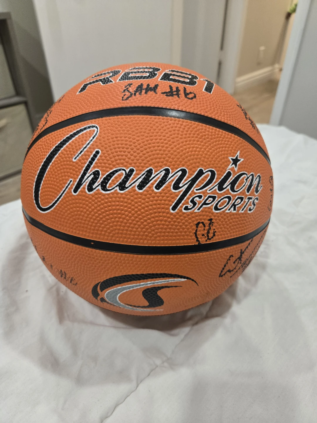 Champion Sports Autographed Basketball