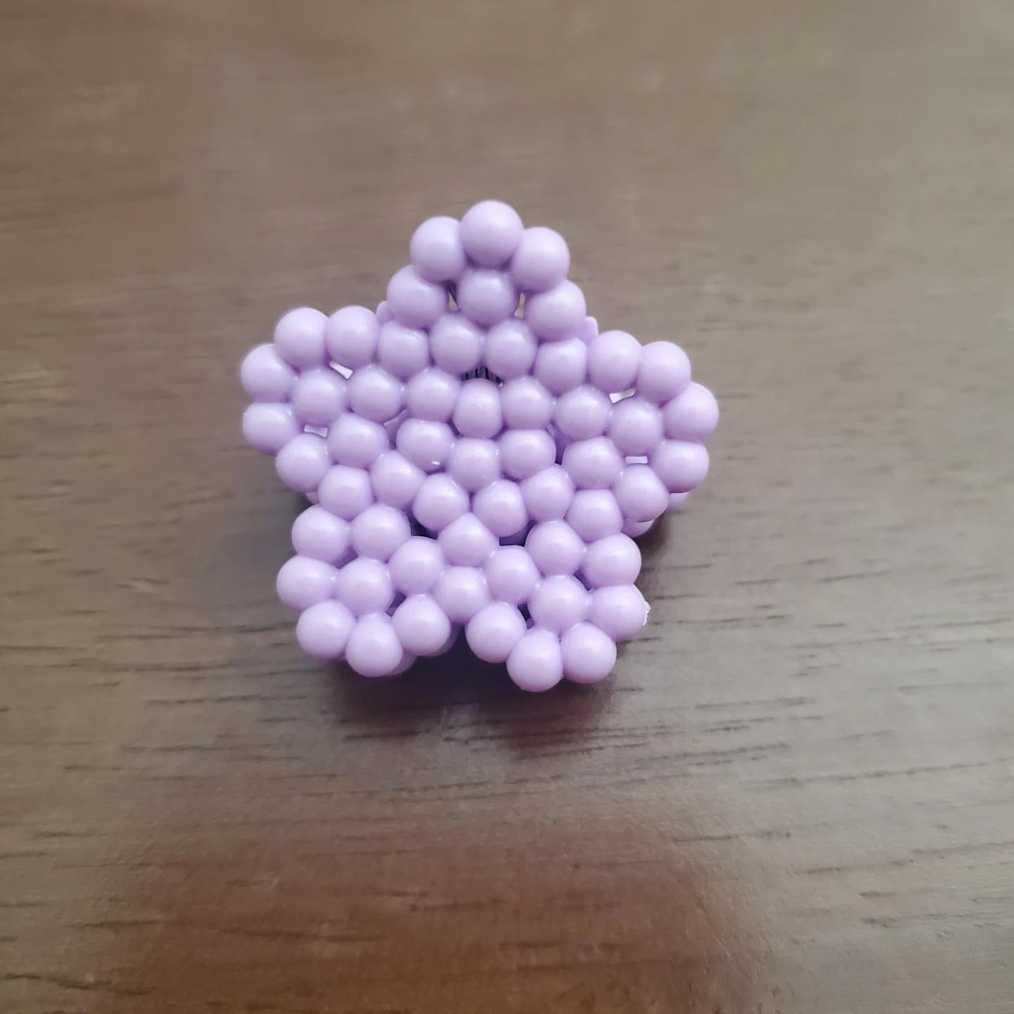 Purple Star Bead Hair Clip