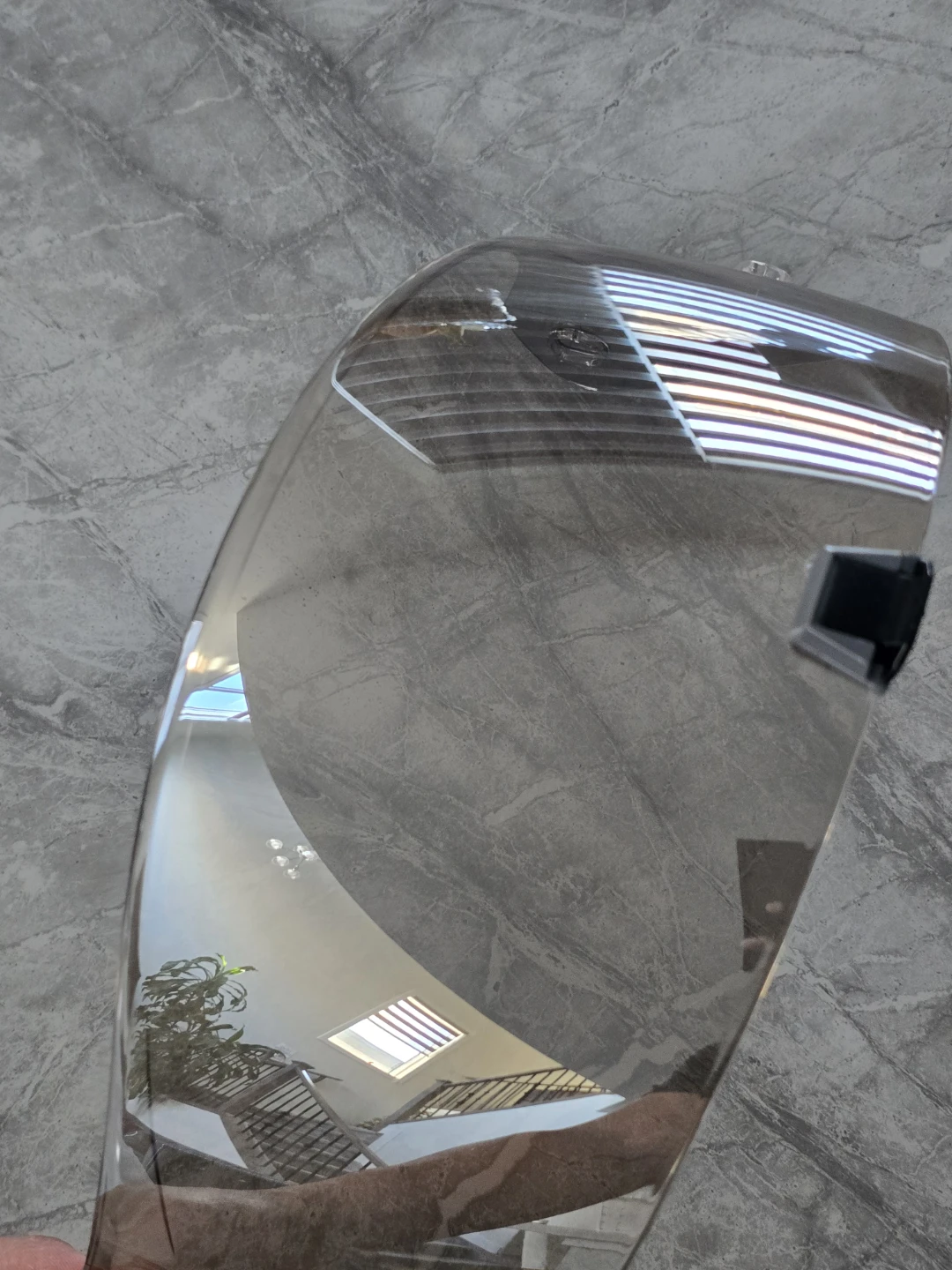 Motorcycle Helmet Visor Clear Silver