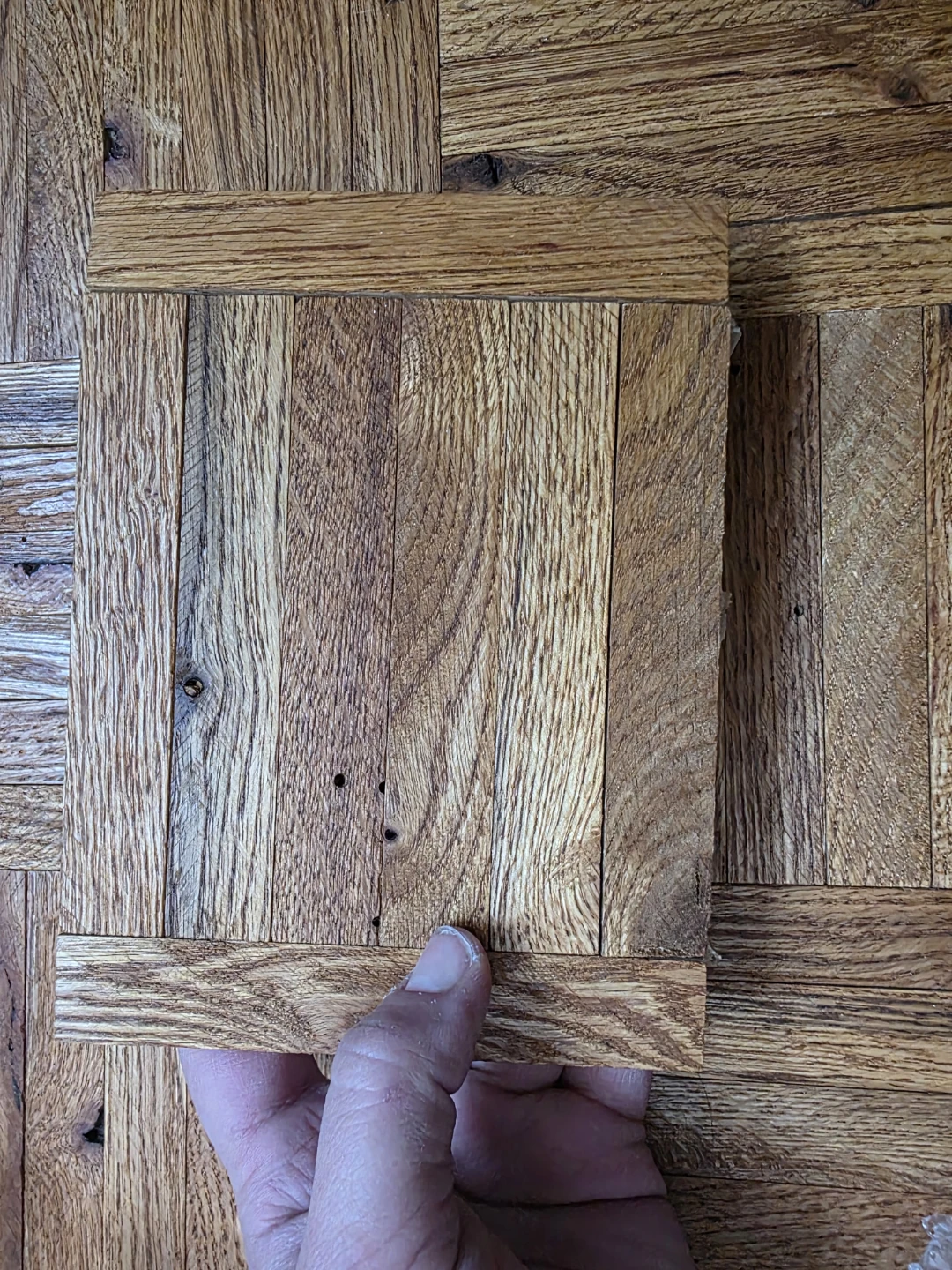 Oak Parquet Flooring Tiles 6 bars - photo 2