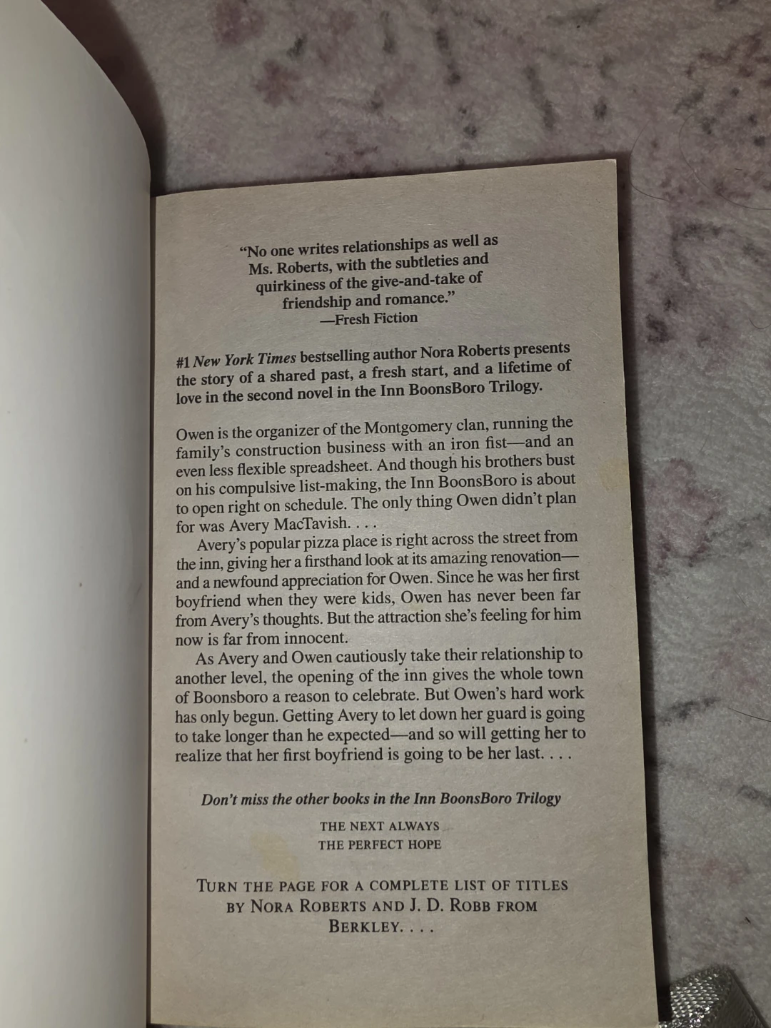 The Last Boyfriend by Nora Roberts - photo 3