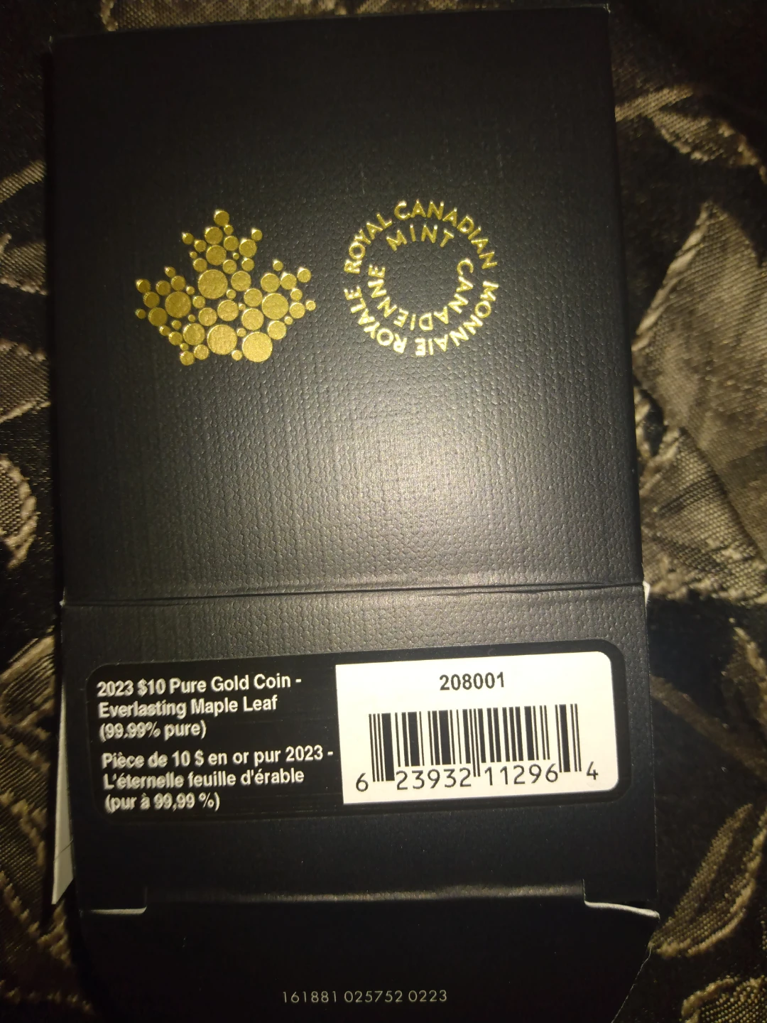 1/20  oz.  2023  Maple leaf Everlasting Gold coin 99.99% pure - photo 4