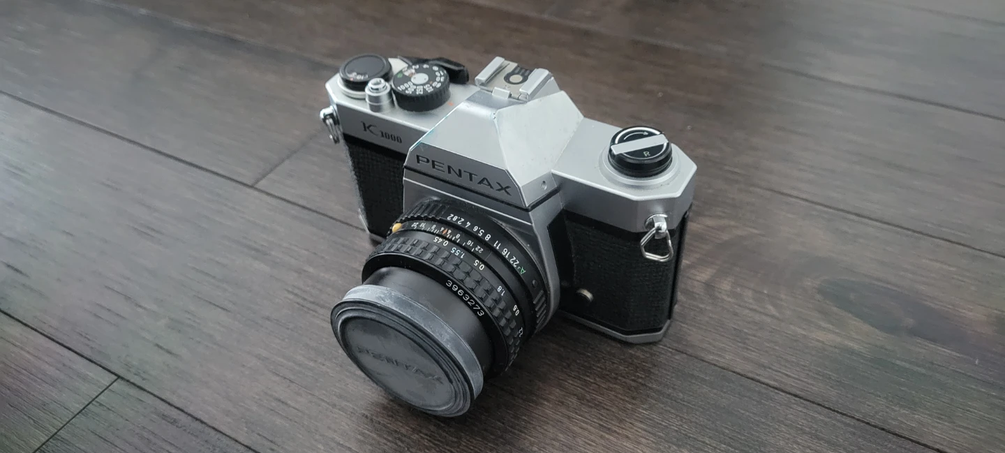 Pentax K1000 35mm Film Camera with SMC Pentax-A 50mm f/1.2 Lens - photo 2