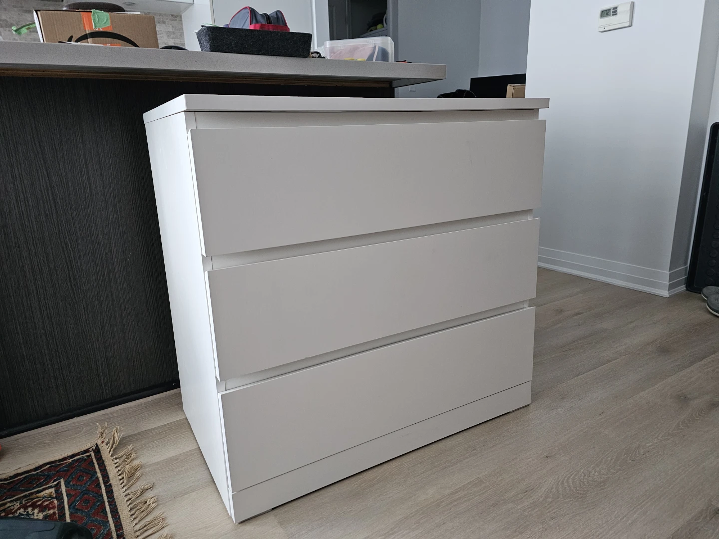 IKEA Malm 3-Drawer Dresser - White
