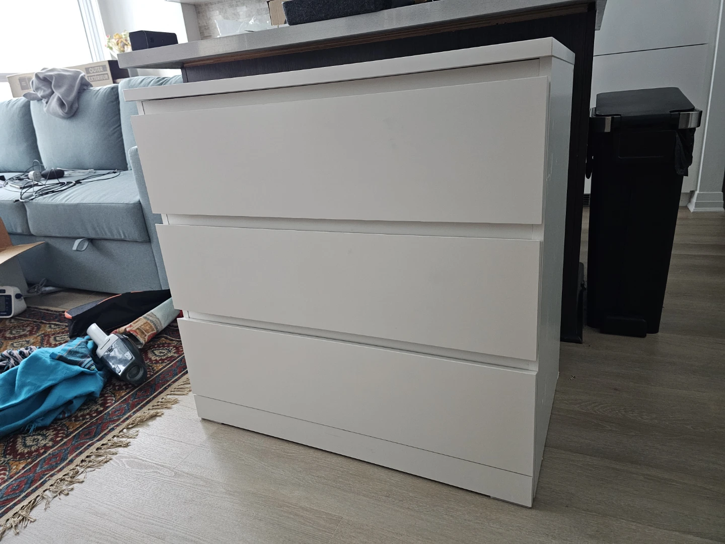 IKEA Malm 3-Drawer Dresser - White - photo 2