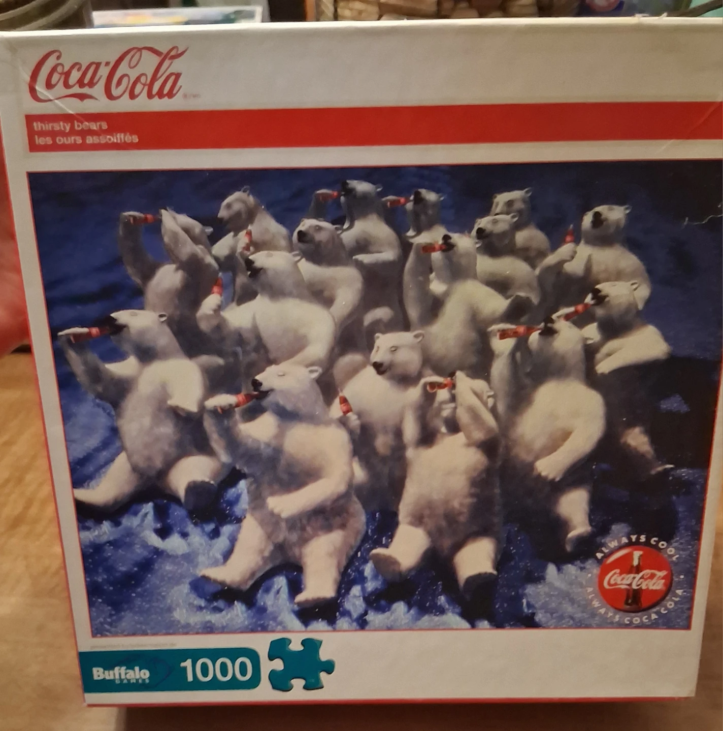 Collectors piece Coca-Cola Thirsty Bears 1000 Piece Puzzle