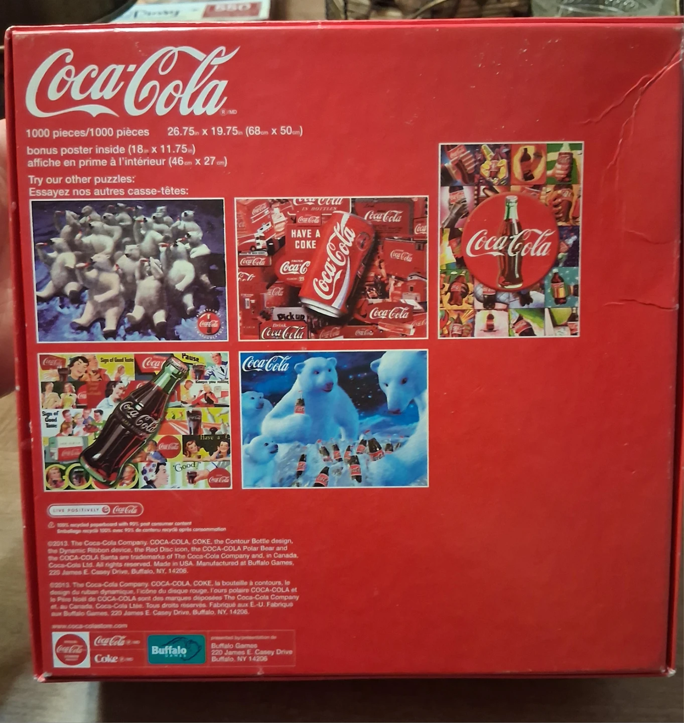 Collectors piece Coca-Cola Thirsty Bears 1000 Piece Puzzle - photo 2