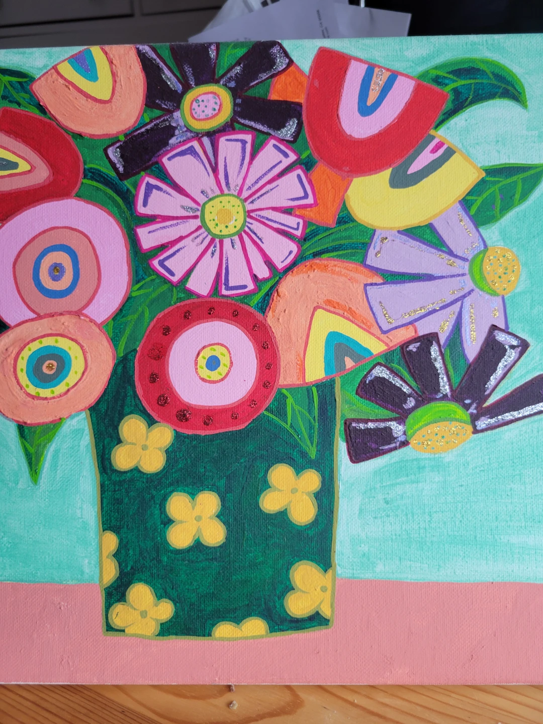 Abstract Floral Painting