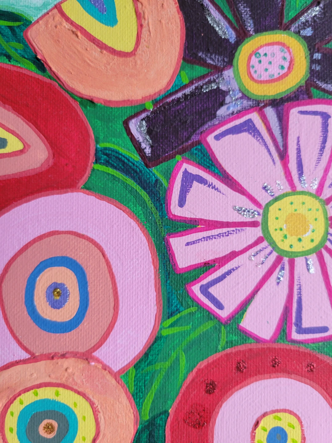 Abstract Floral Painting - photo 2