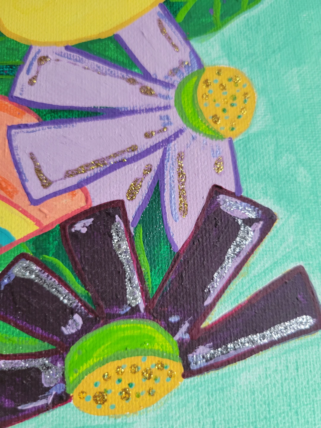 Abstract Floral Painting - photo 3