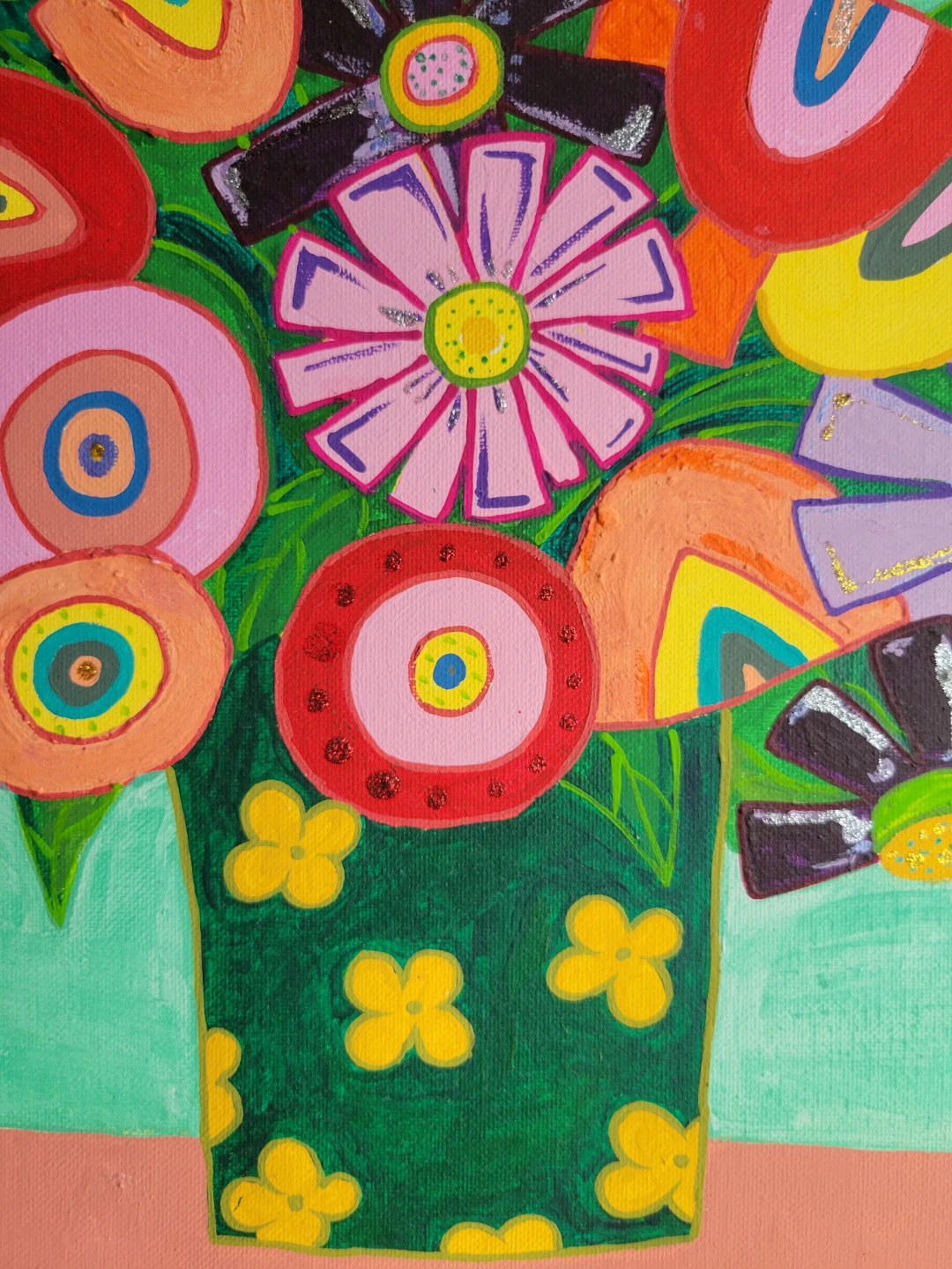 Abstract Floral Painting - photo 4