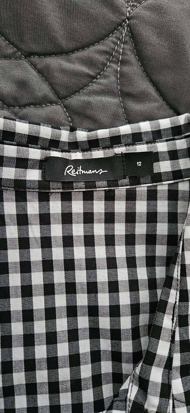 Reitmans Black and White Gingham Dress - Size 12 - photo 3