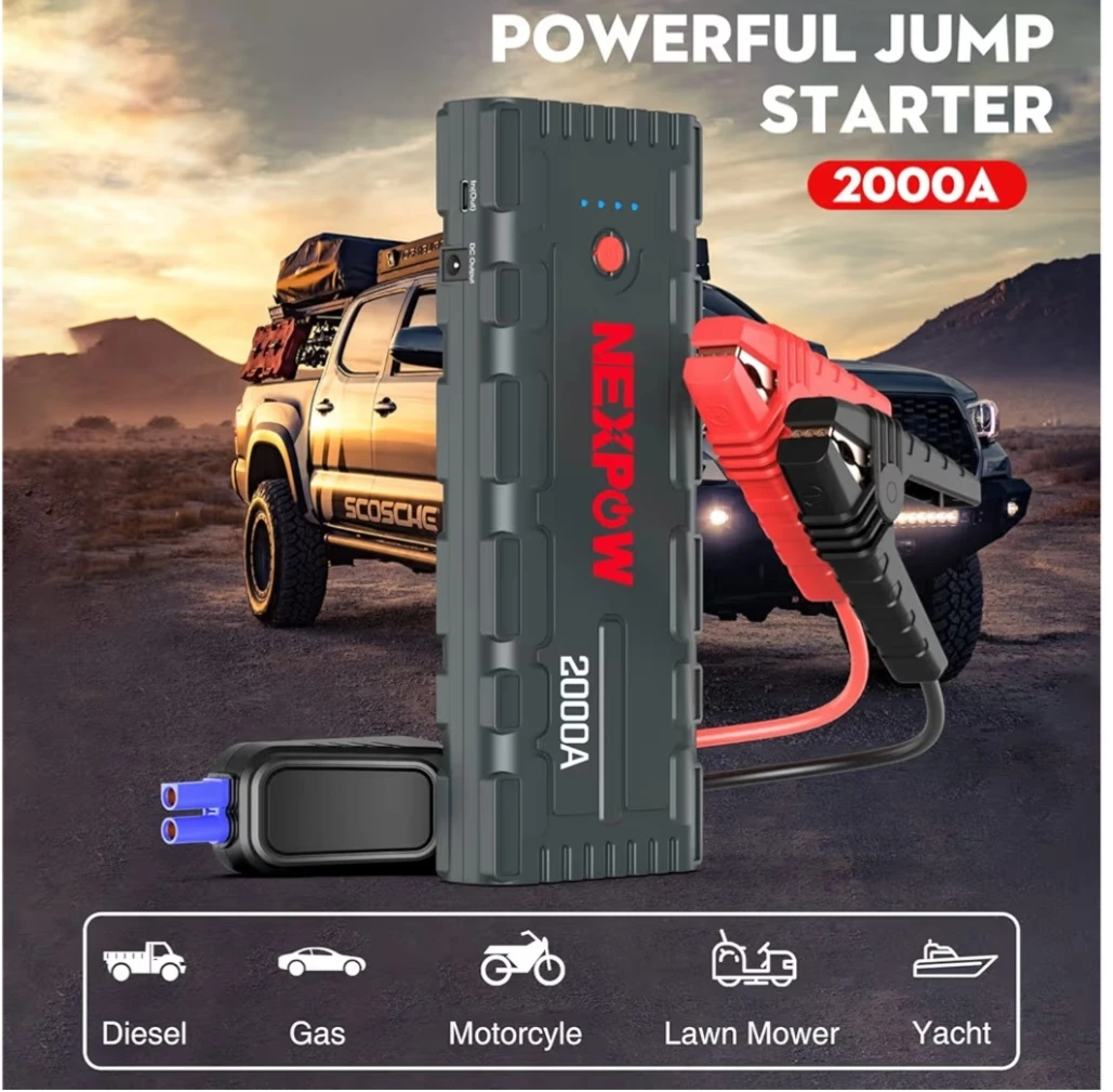 Nexpow 2000A Portable Car Jump Starter - New - photo 2