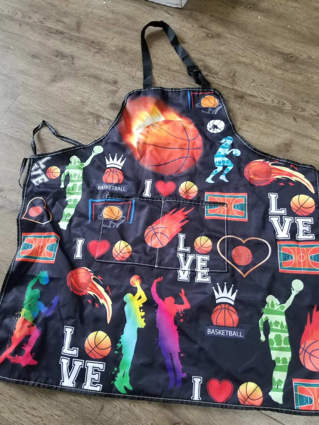 Basketball Print Apron