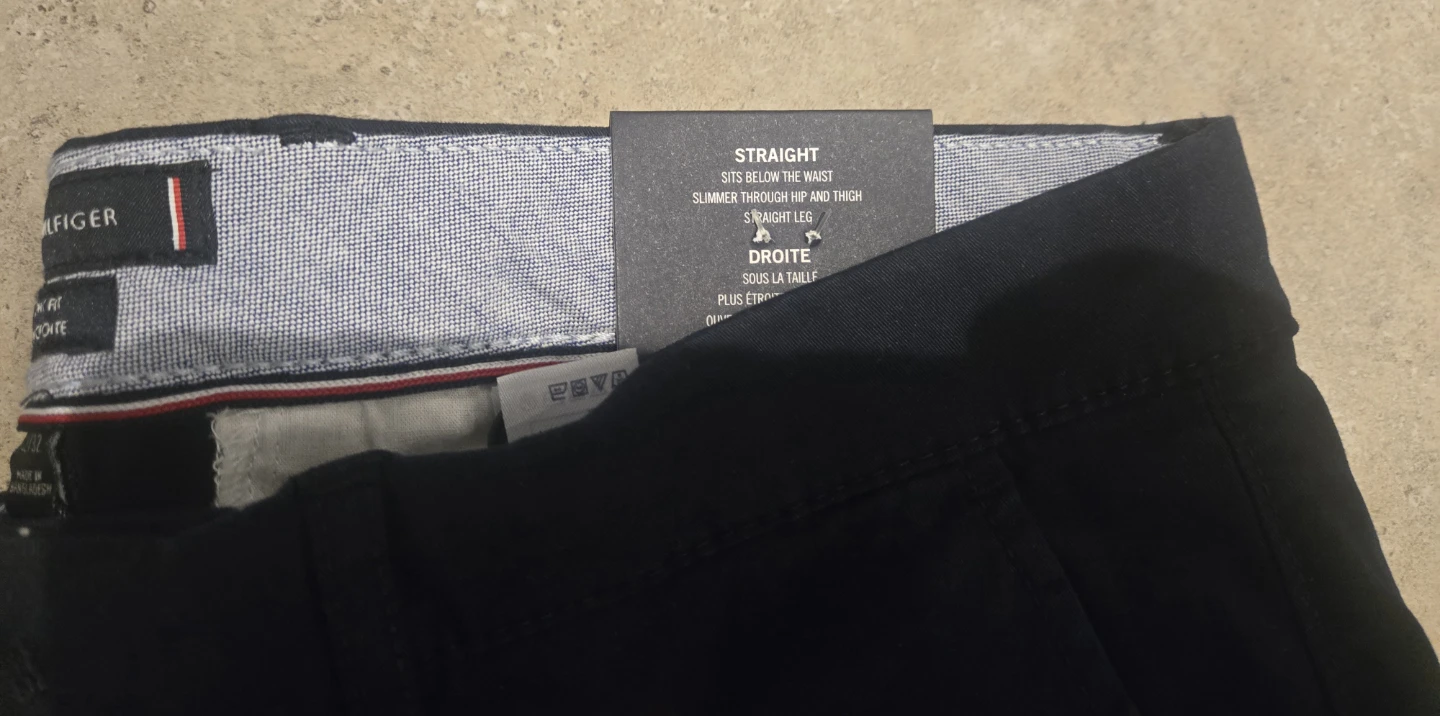 Tommy Hilfiger Men's Straight Fit Navy Chinos Size 32/32 - photo 4