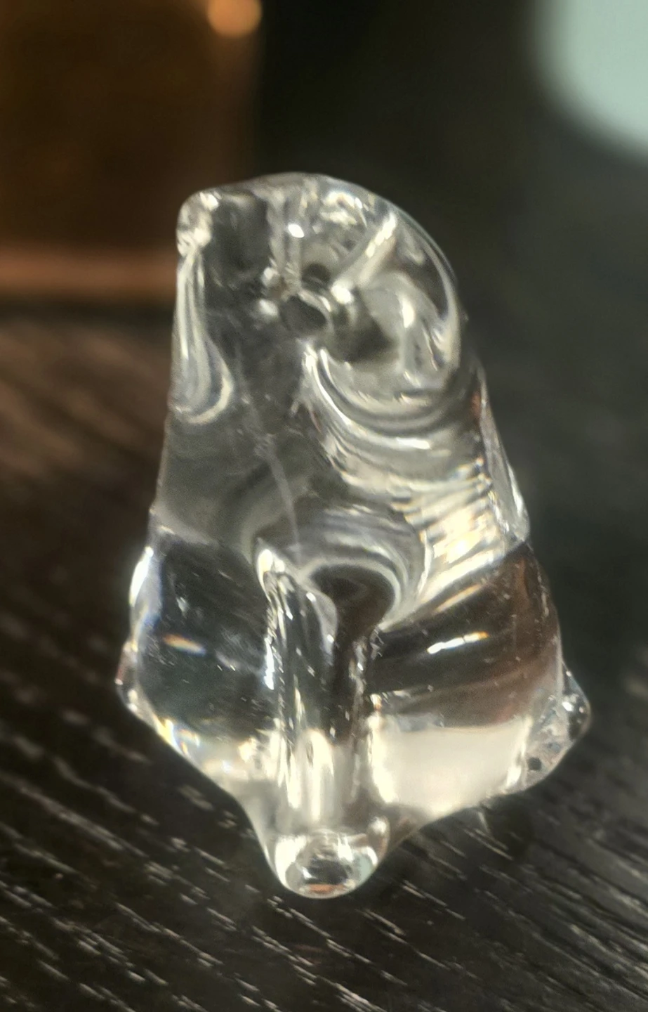 Clear Glass Penguin Figurine