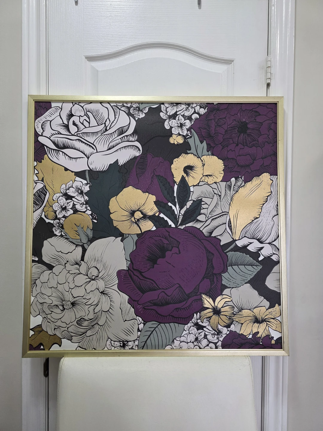 Framed Floral Artwork