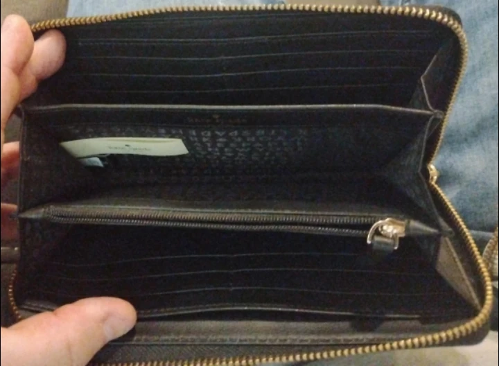 Kate Spade Black & White Striped Wallet 🥕 - photo 2