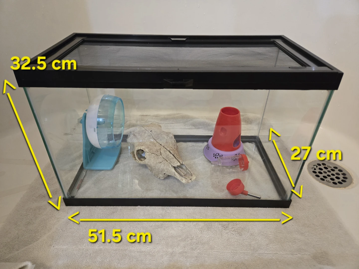 SOLD: Pet Tank, Accessories, & Bedding