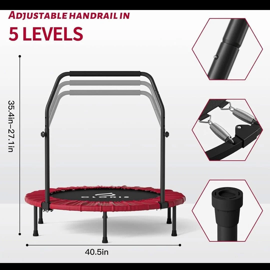 Cloris Trampoline with Adjustable Handrail - photo 3
